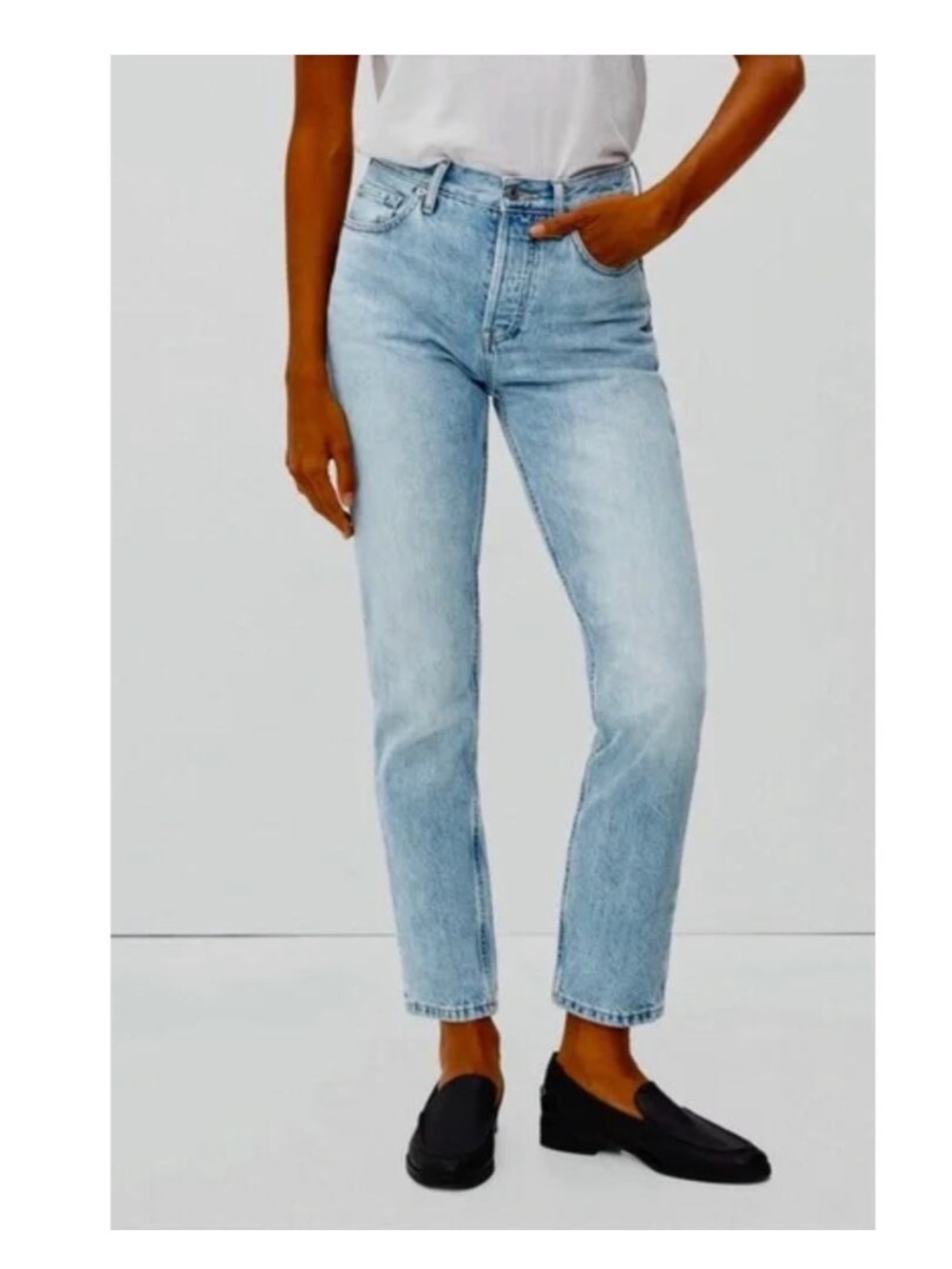 Everlane high rise straight leg jeans